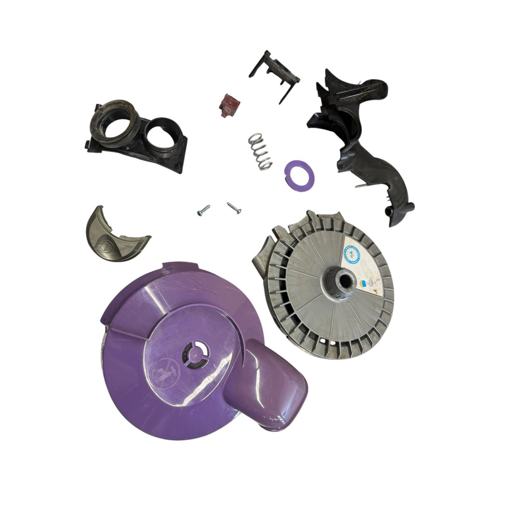Dyson DC07 Misc Parts Lot Purple Housing Trigger Switch Spring Hardware Preowned(lot 004))