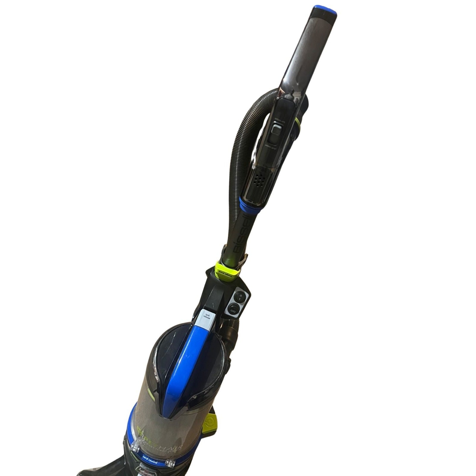Bissell Pet Hair Eraser Turbo Rewind Upright Vacuum Cleaner Model 27909 ( Preowned)