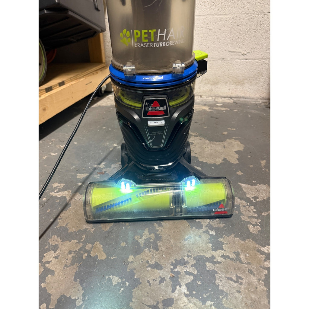 Bissell Pet Hair Eraser Turbo Rewind Upright Vacuum Cleaner Model 27909 ( Preowned)