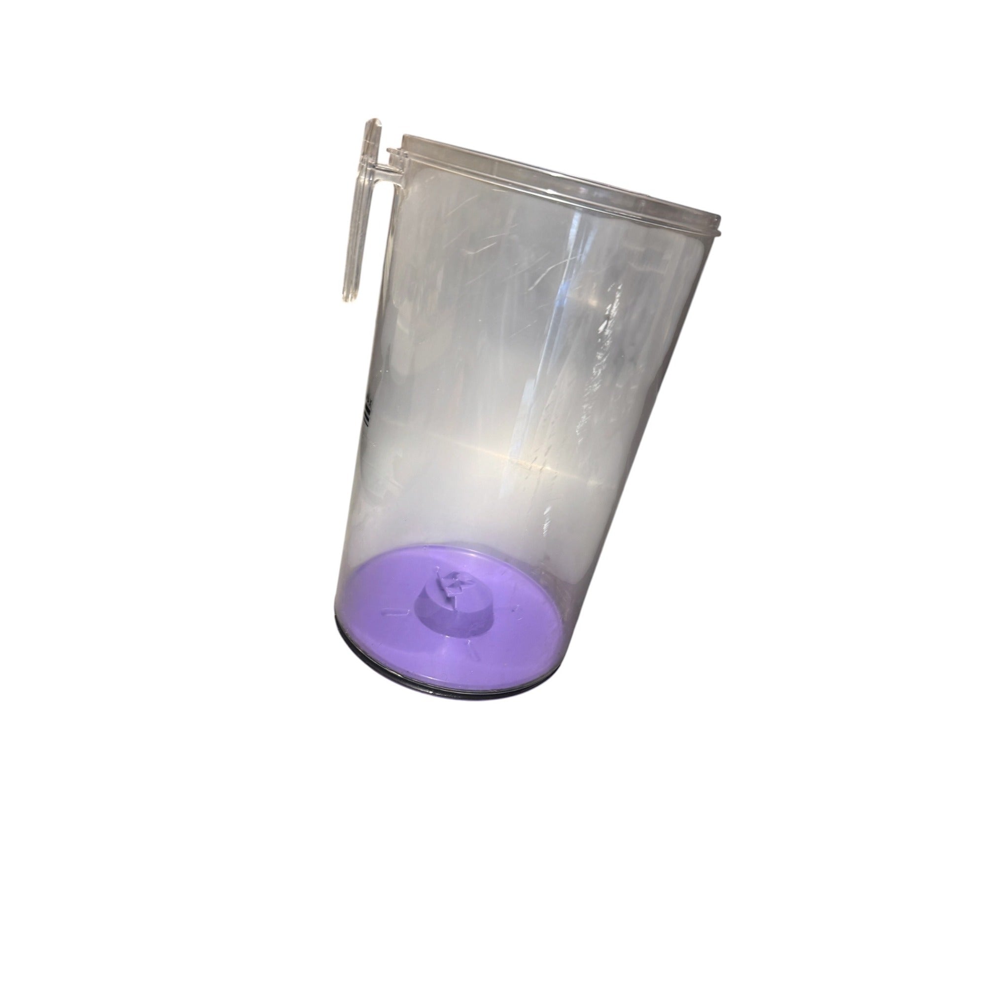 Dyson DC07 Clear Dust Bin Canister Purple Base Genuine OEM Preowned 004
