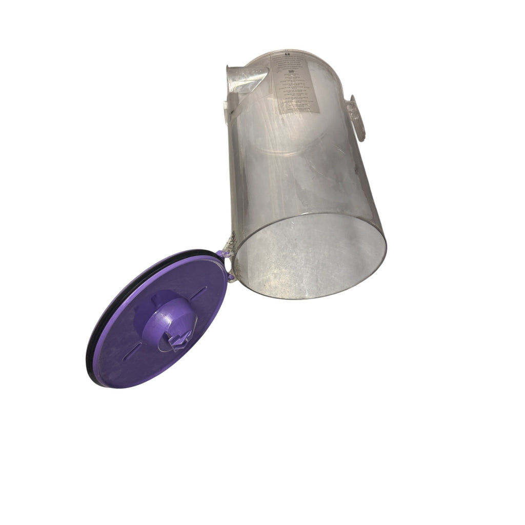 Dyson DC07 Clear Dust Bin Canister Purple Base Genuine OEM Preowned 004