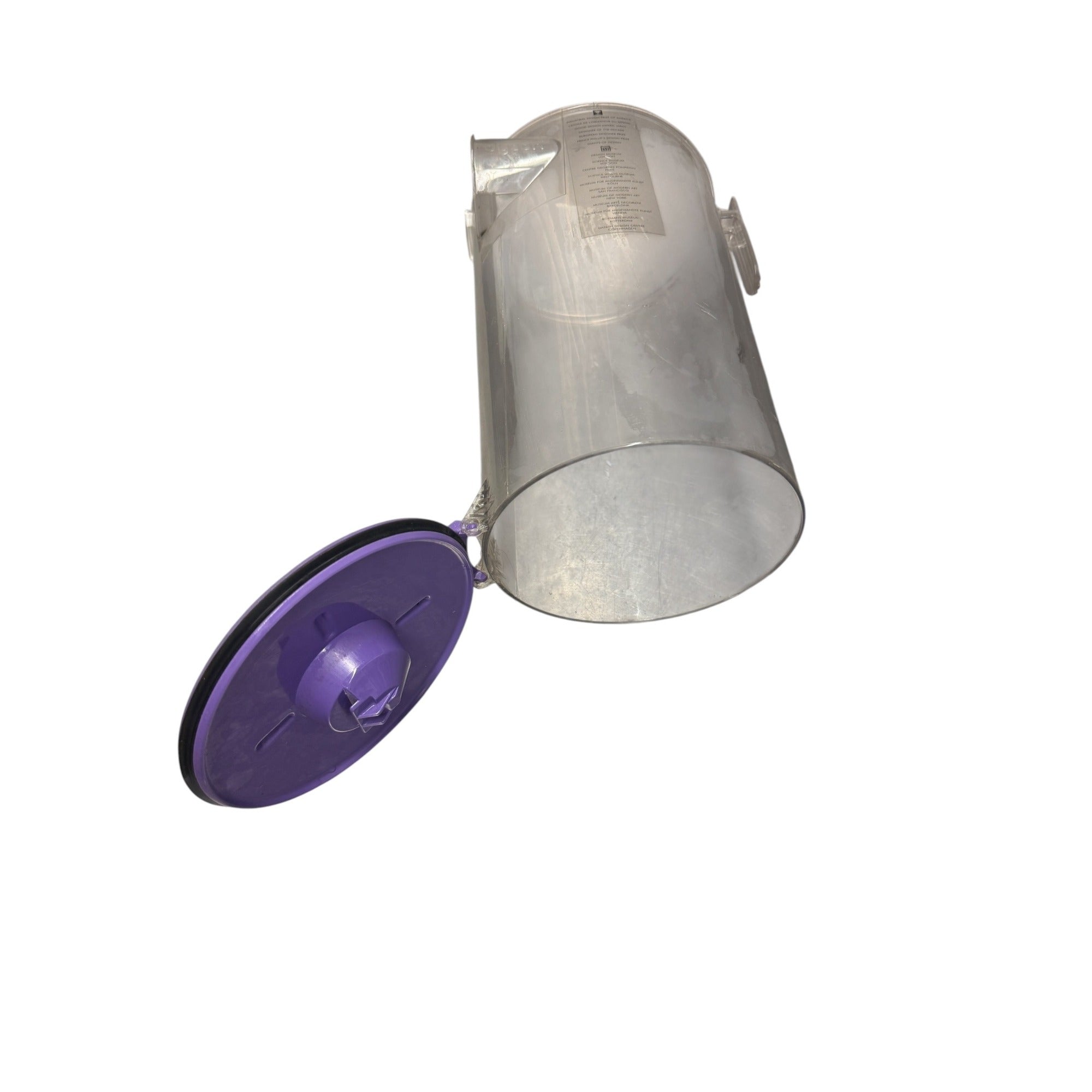 Dyson DC07 Clear Dust Bin Canister Purple Base Genuine OEM Preowned 004