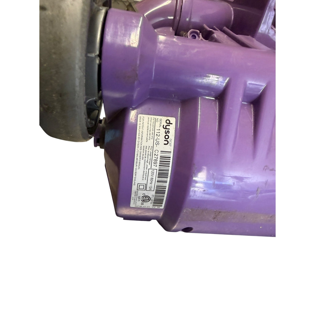 Genuine Dyson DC07 Main Body Chassis Duct Assembly Purple OEM( preowned ) lot 004